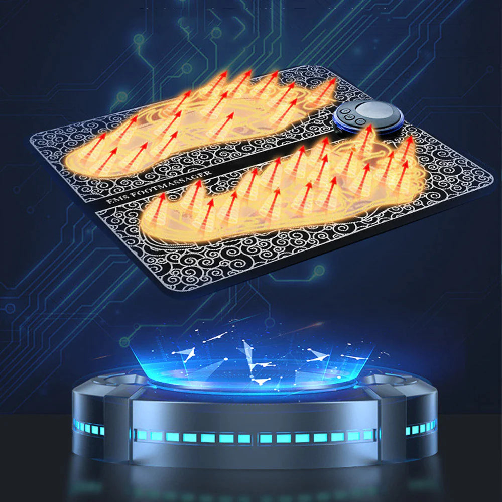 EMS Foot Massager - Electric Deep Tissue Kneading Machine for Leg and Muscle Pain Relief | Advanced Reshaping Technology | Relaxation & Recovery Device